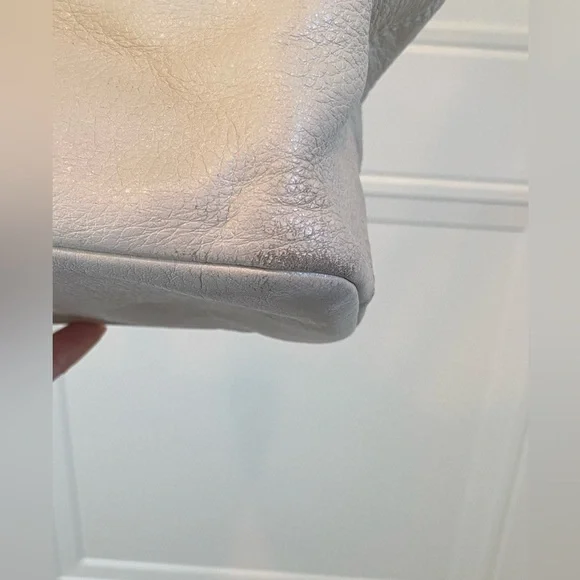 Coach Ivory Leather Tote with Gold Chain and Leather Straps Retail Style 20466 - Picture 8 of 16